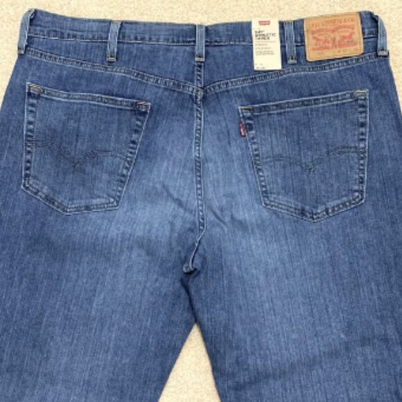 LEVI'S 541 Men’s Athletic Taper Stretch Blue Denim Jeans Size 39x30 - Picture 3 of 8